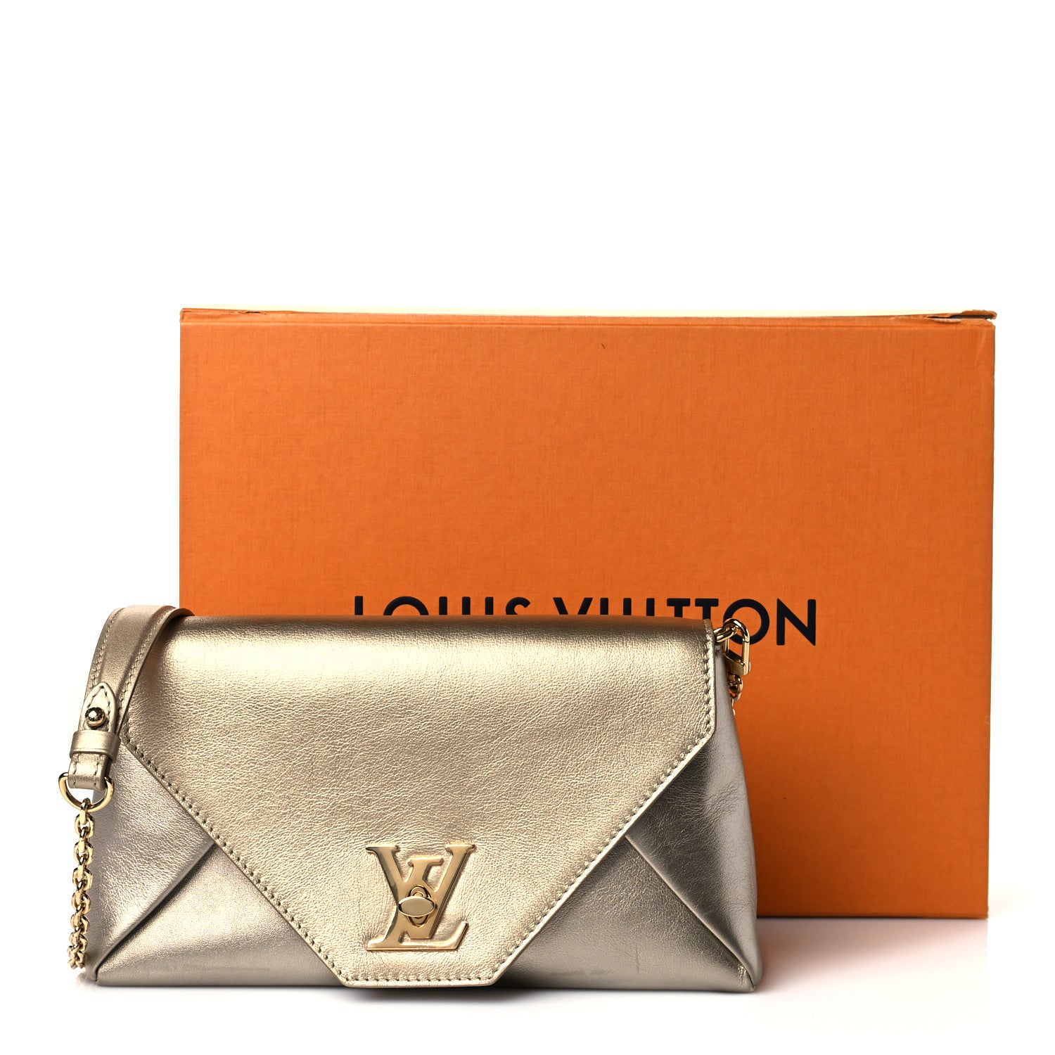 Louis Vuitton Metallic Calfskin Love Note Gold Silver 10 of 10