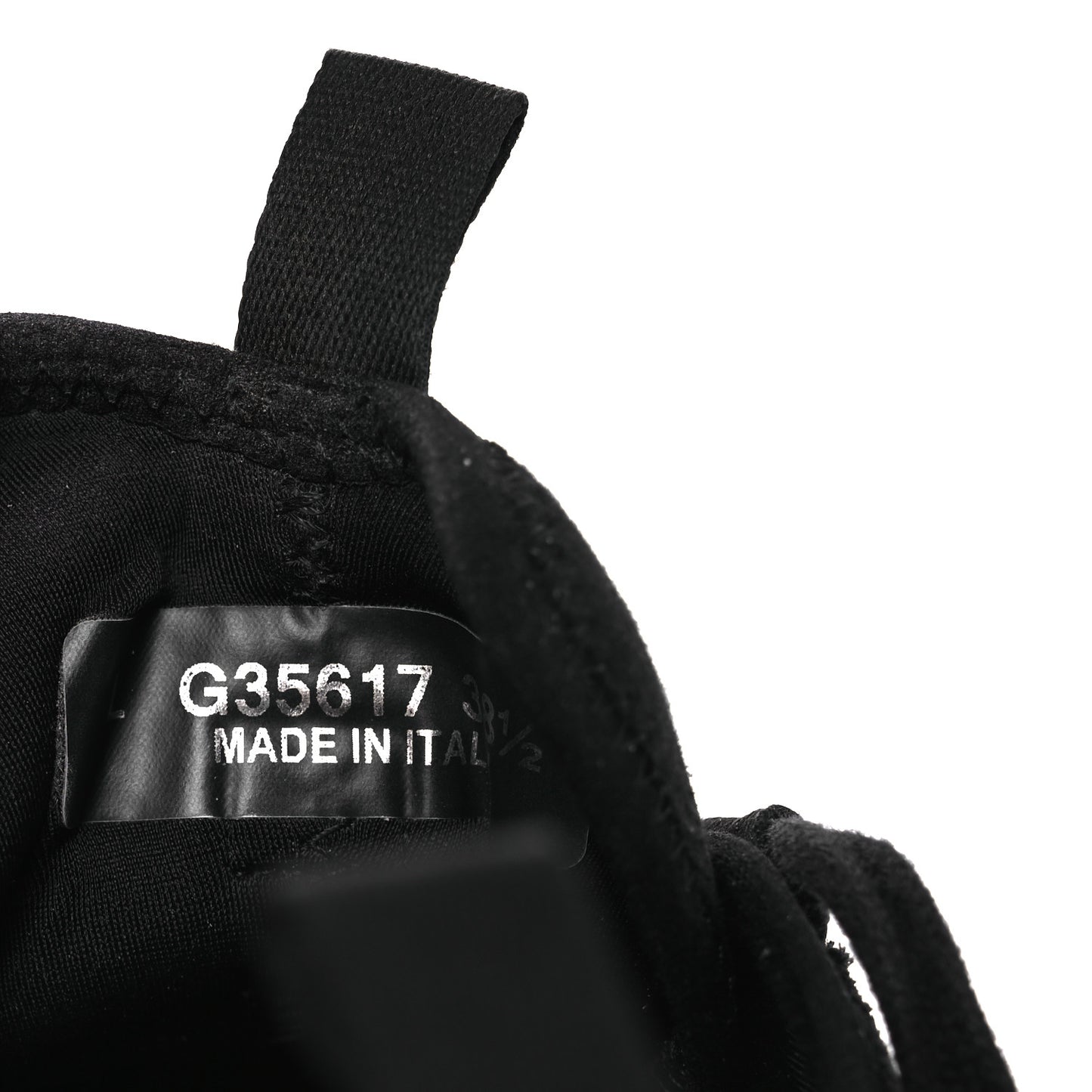 Velvet Calfskin Mixed Fibers CC Sneakers 38.5 Black