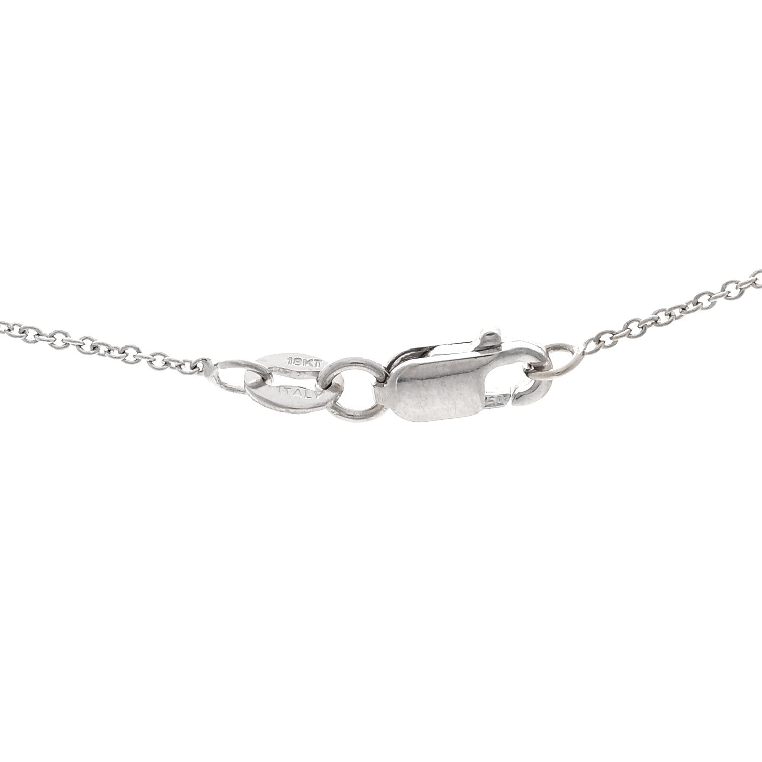 Roberto Coin 18K White Gold Diamond Tiny Treasures Heart Pendant Necklace 4 of 4
