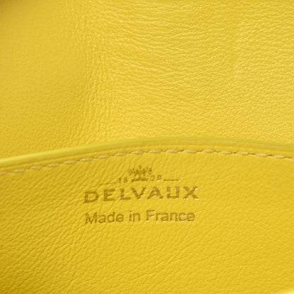 Delvaux Vernis Gel Calfskin Brillant Coin Purse Citron 6 of 9