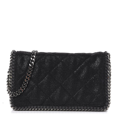 Stella McCartney Shaggy Deer Quilted Falabella Crossbody Bag Black 1 of 8