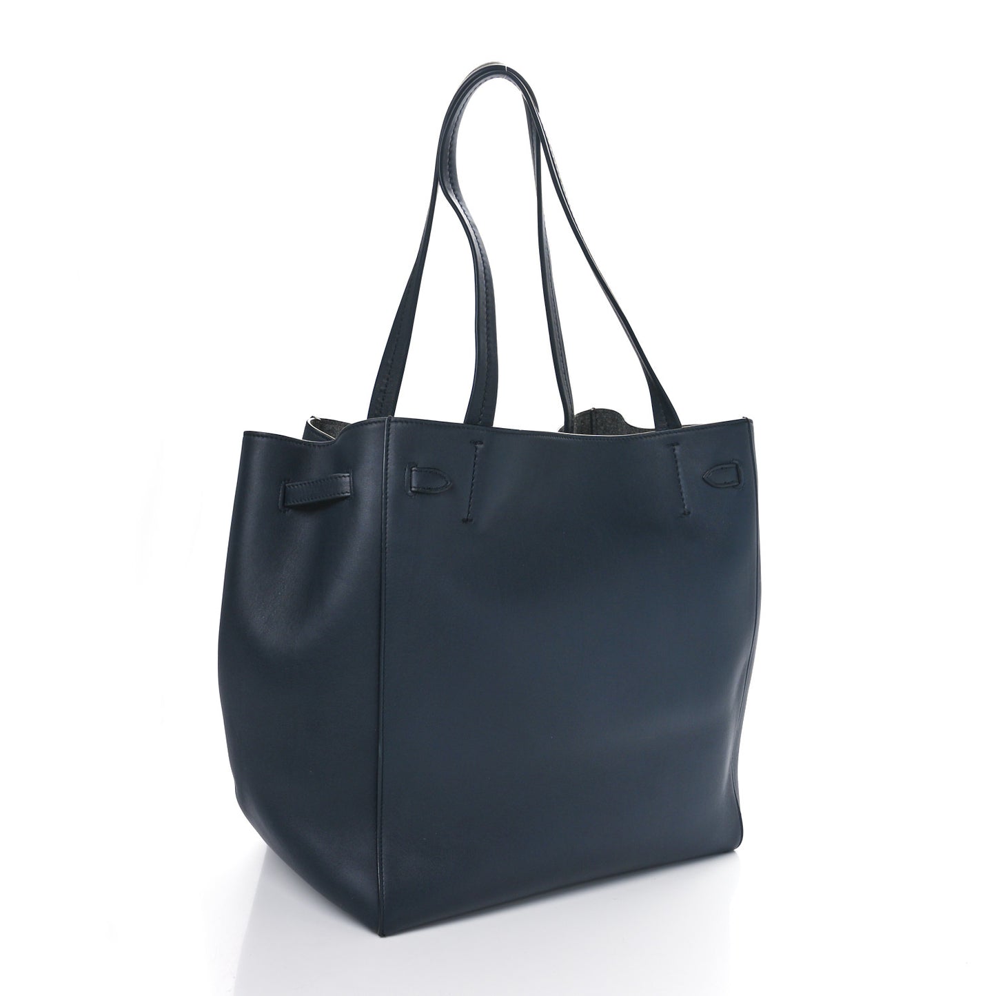 Smooth Calfskin Small Tassel Cabas Phantom Navy Blue