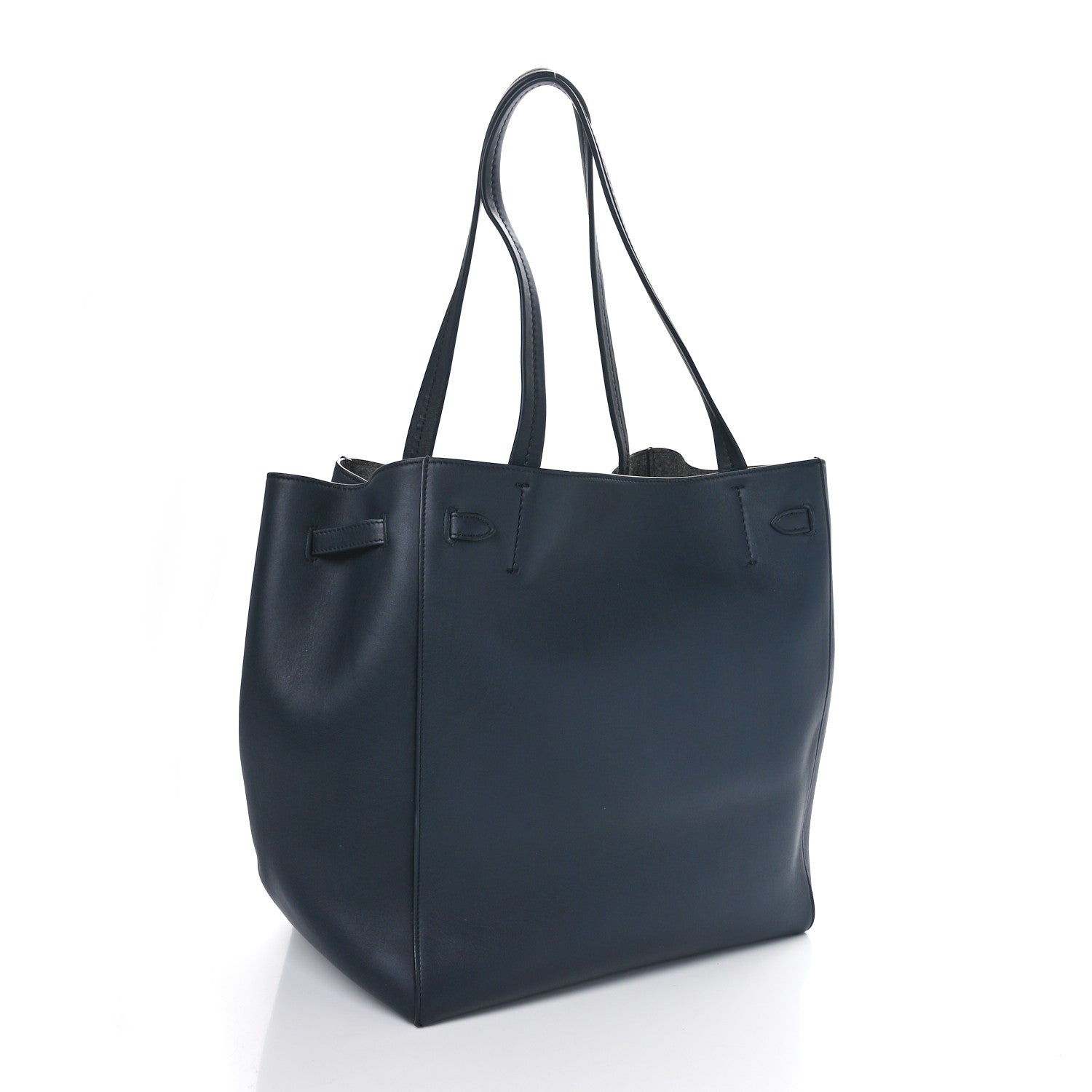 Celine Smooth Calfskin Small Tassel Cabas Phantom Navy Blue 2 of 9