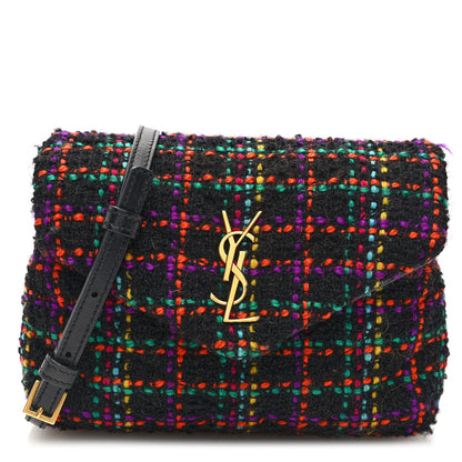Saint Laurent Tweed Toy Loulou Shoulder Bag Black 1 of 9