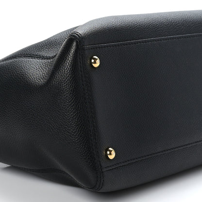 Chanel Calfskin Small Cerf Executive Shopper Tote Black 8 of 9