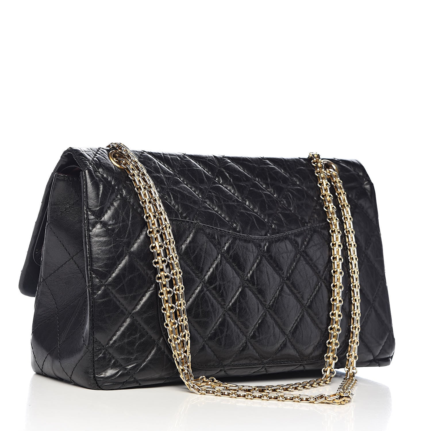 Chanel Aged Calfskin Quilted 2.55 Reissue 227 Flap Black 4 of 16