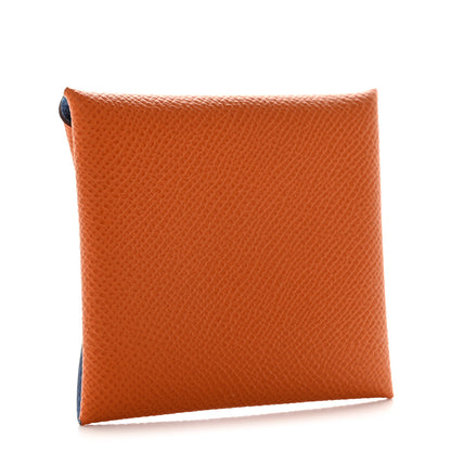 Hermes Epsom Bastia Verso Coin Purse Orange Celeste 3 of 8