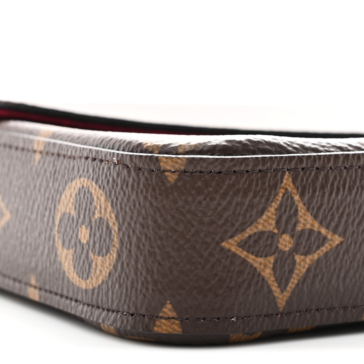 Monogram Pochette Felicie Chain Wallet Fuchsia