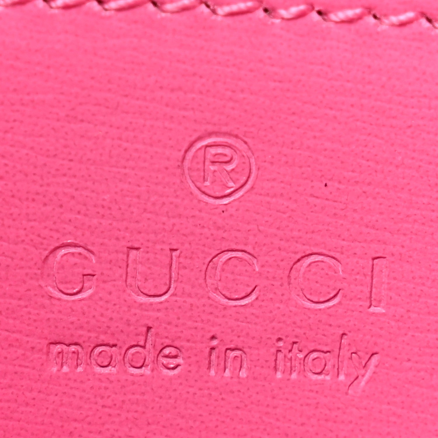 Gucci GG Monogram Scratch Lux Calfskin Mini Luce Shoulder Bag Rose Dark Blossom 6 of 11