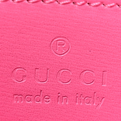 Gucci GG Monogram Scratch Lux Calfskin Mini Luce Shoulder Bag Rose Dark Blossom 6 of 11
