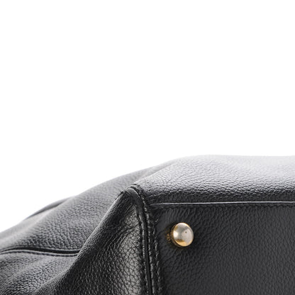 Chanel Calfskin Cerf Executive Shopper Tote Black 10 of 11