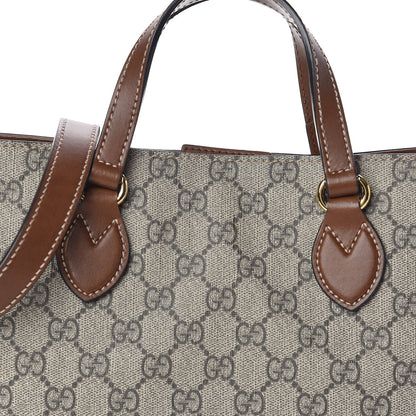 Gucci Soft GG Supreme Monogram Small Crossbody Tote Beige Cuir 11 of 11