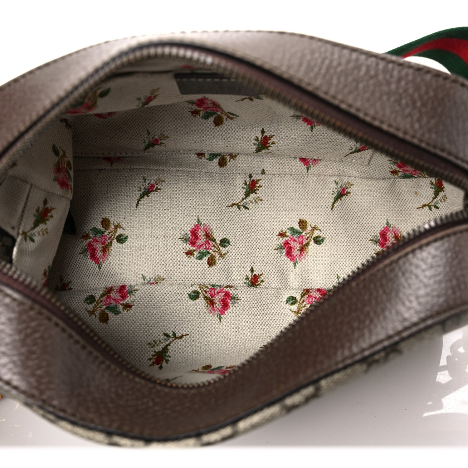 Gucci GG Supreme Monogram Web Neo Vintage Shoulder Bag Beige New Acero Crop 6 of 9