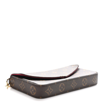 Louis Vuitton Monogram Pochette Felicie Chain Wallet Fuchsia 5 of 11