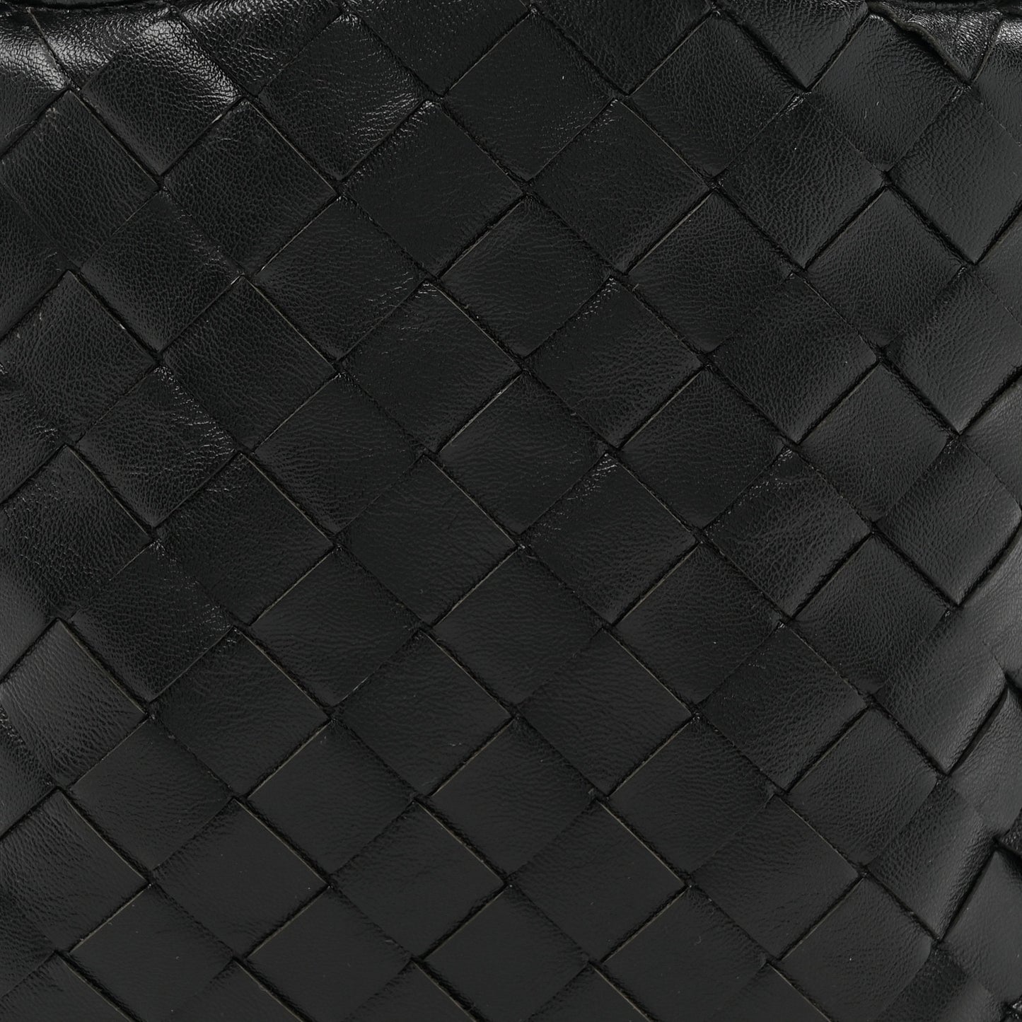 Calfskin Intrecciato Mini Hop Black