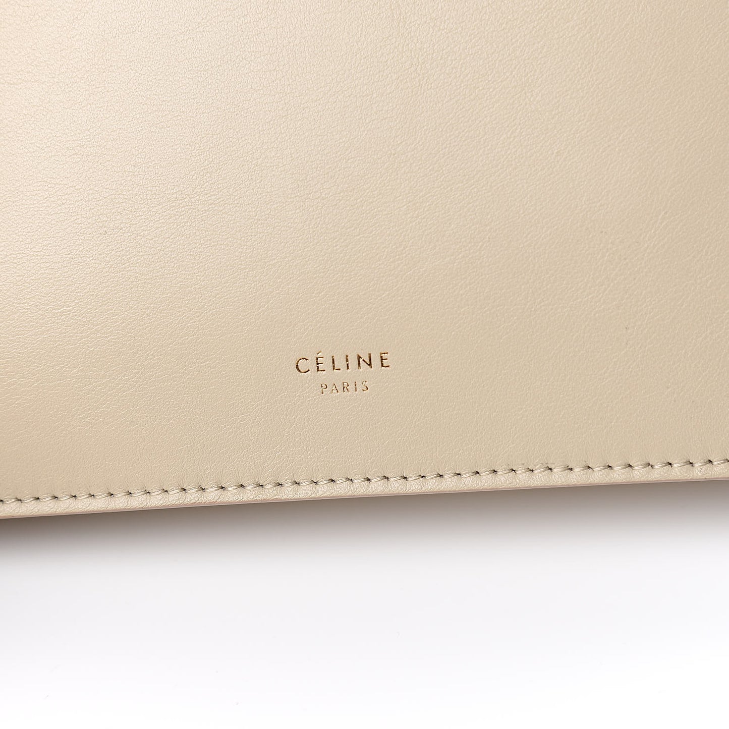 Smooth Calfskin Mini Clasp Bag Beige