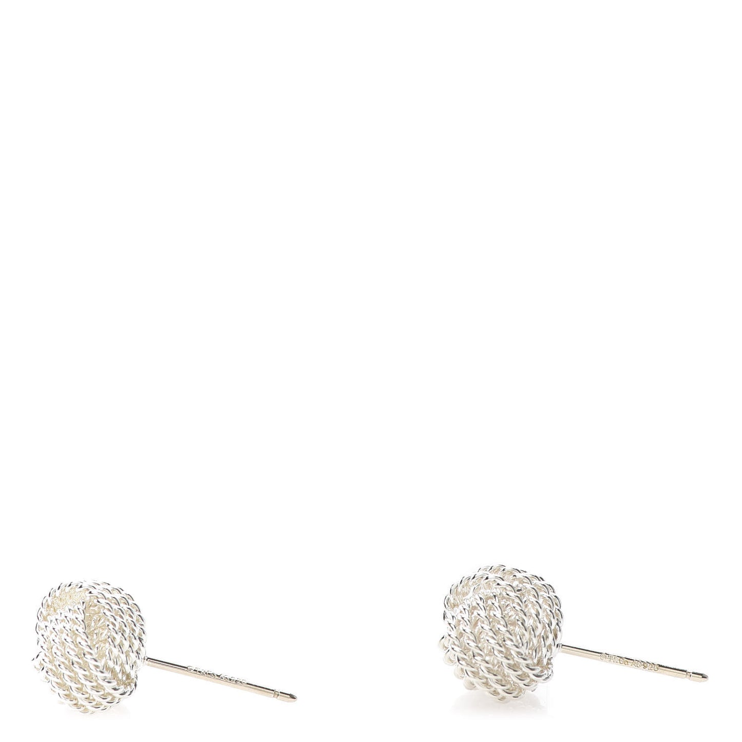 Sterling Silver Twist Knot Earrings