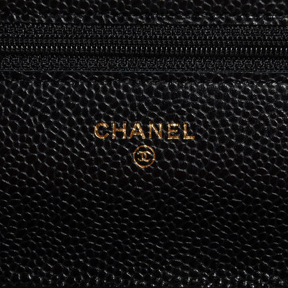 Chanel Caviar Quilted Wallet On Chain WOC Black 6 of 9