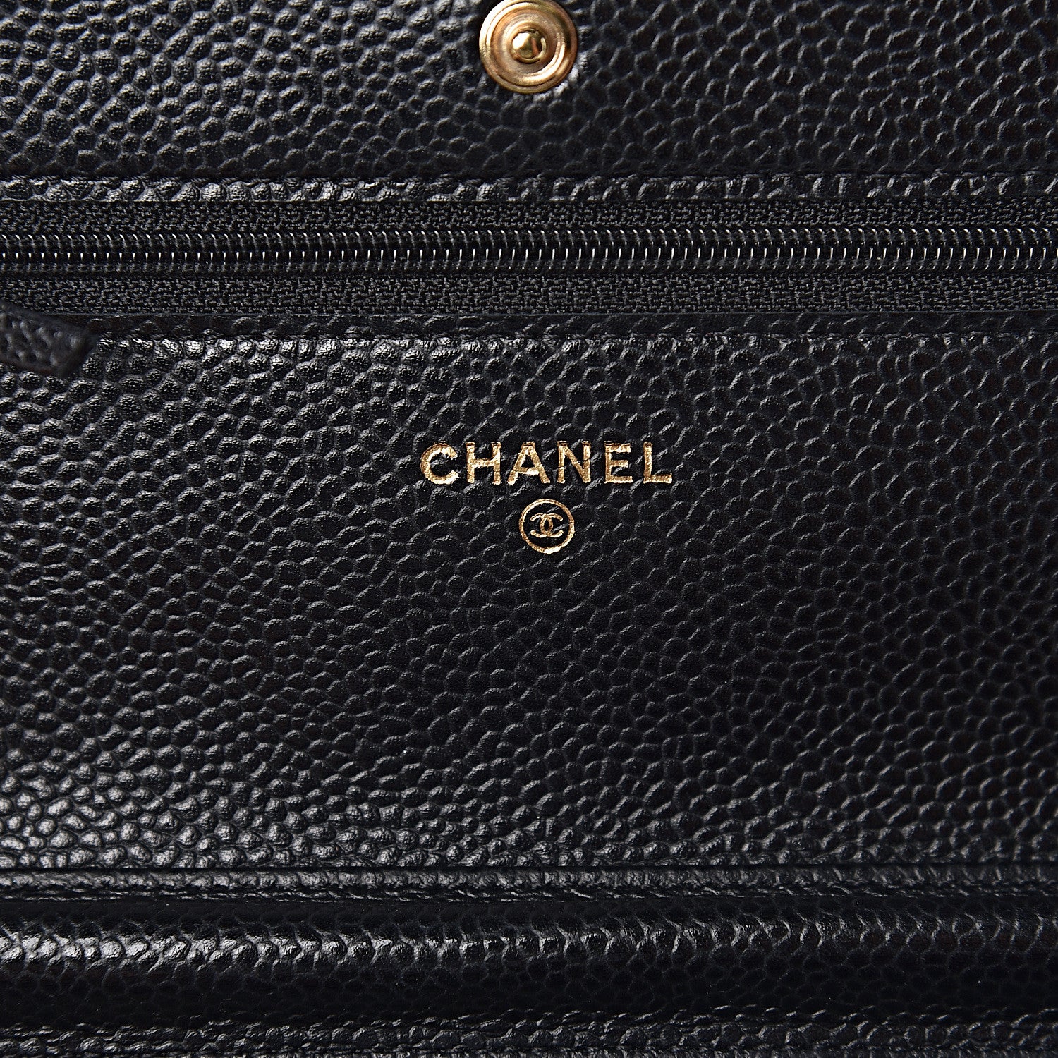 Chanel Caviar Quilted Wallet On Chain WOC Black 6 of 12