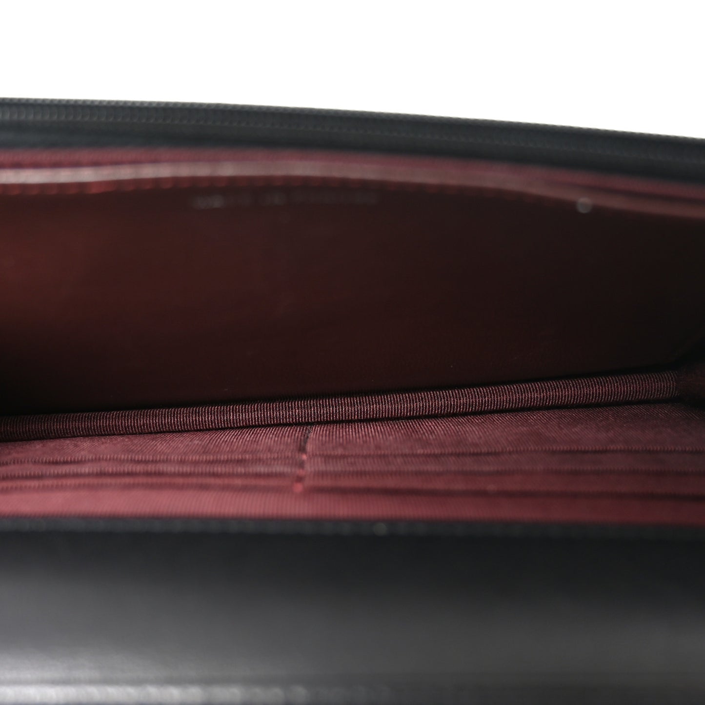 Lambskin Quilted Wallet On Chain WOC Black