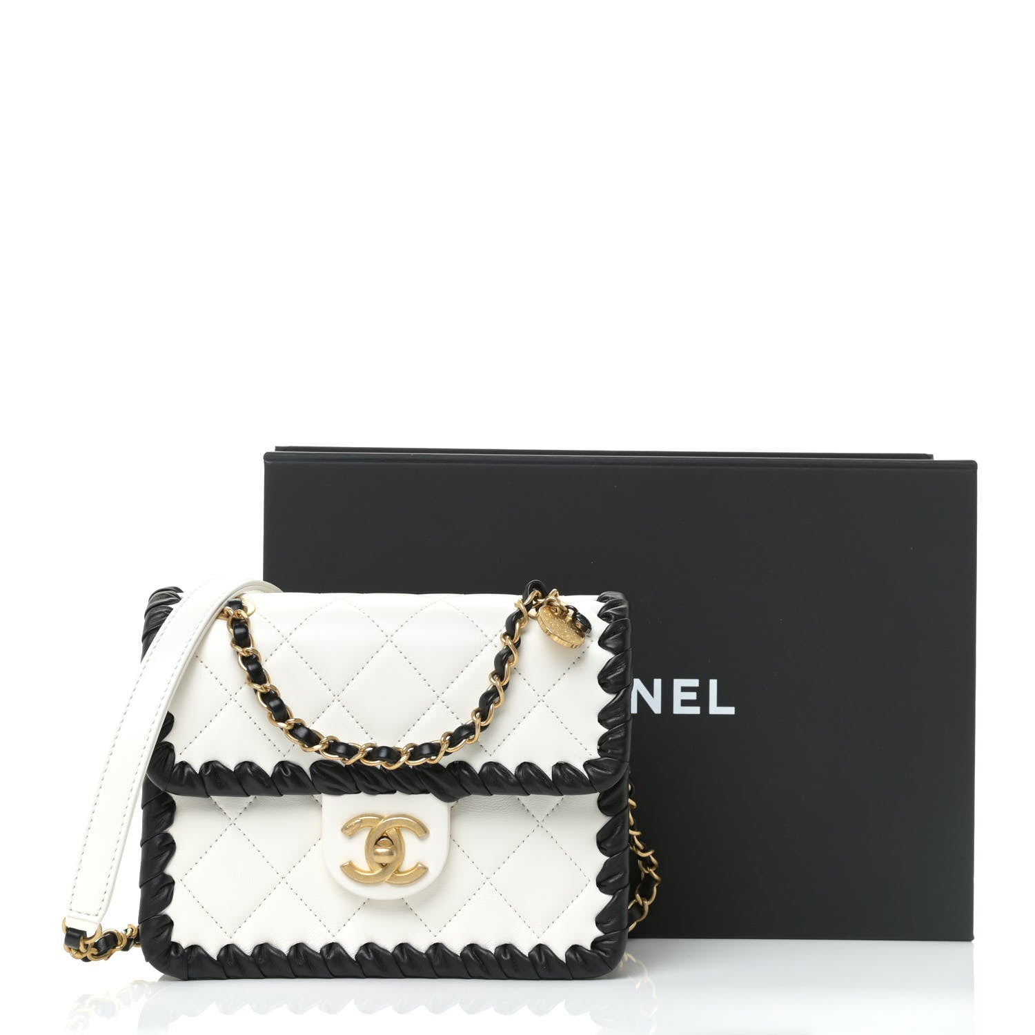 Chanel Braided Calfskin Mini My Own Frame Flap White 16 of 16