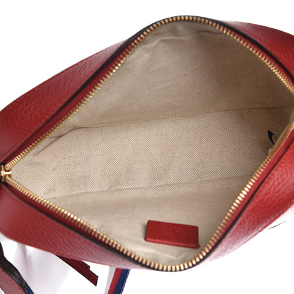 Gucci Grained Calfskin Sylvie Web Kingsnake Small Camera Bag Red Multicolor 5 of 9