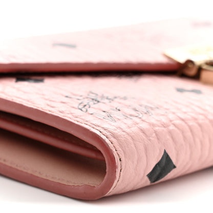 MCM Visetos Large Patricia Wallet On Chain Soft Pink 8 of 12