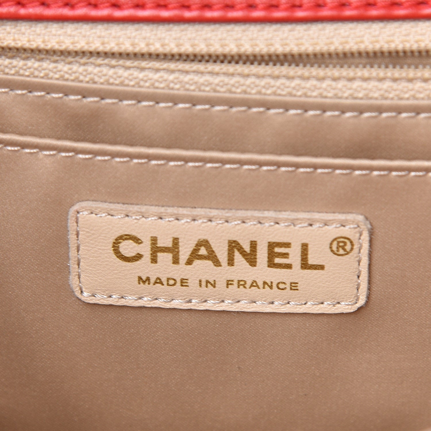 Chanel Lambskin Quilted Large Golden Class Flap Red 5 of 18