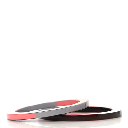Hermes Lacquered Wood Crudsell 2 Stations Bangles 65 3 of 4
