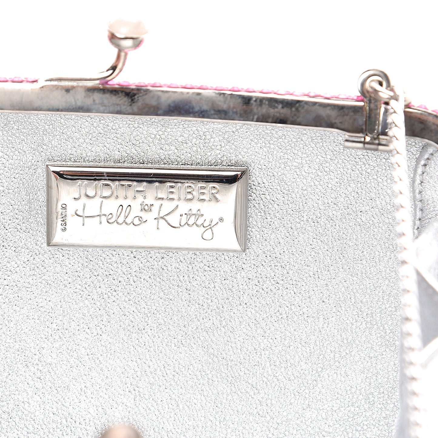 Swarovski Crystal Hello Kitty Minaudiere Clutch Pink