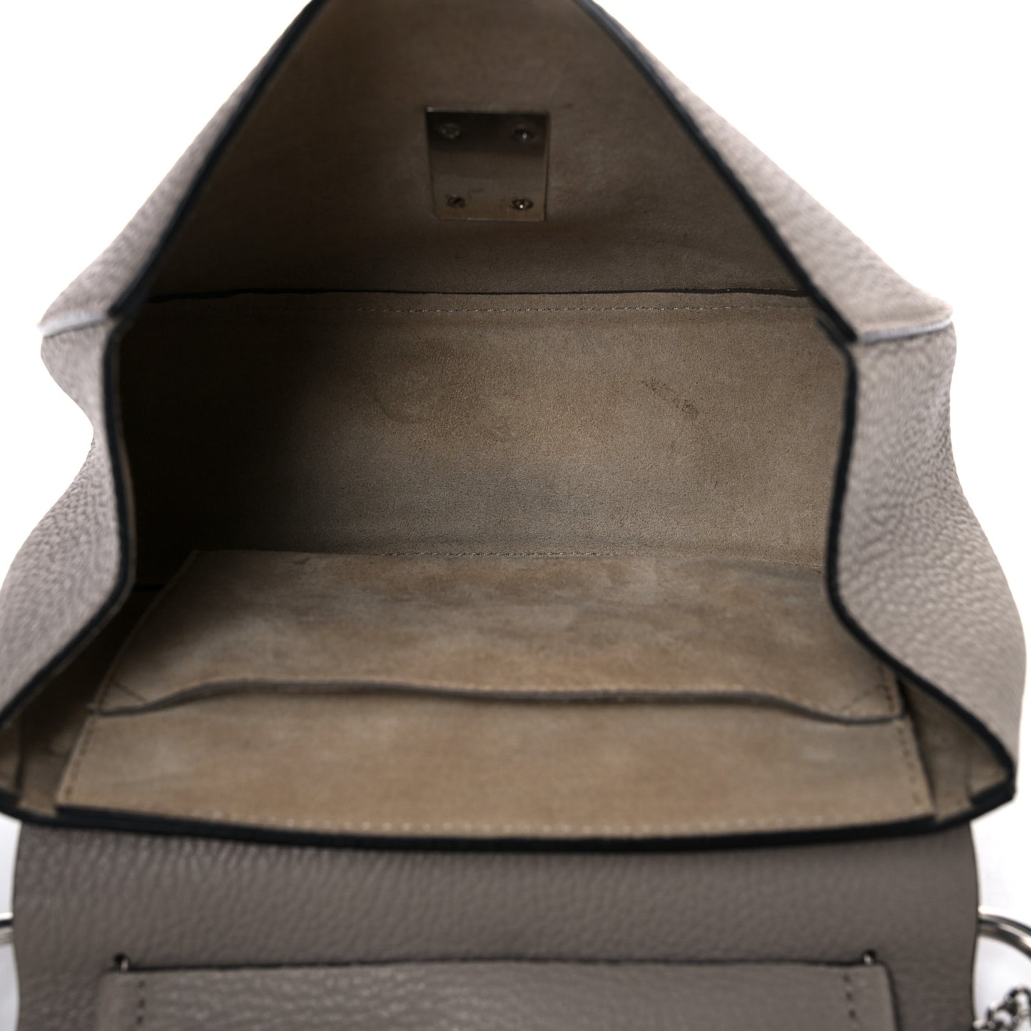 Grained Lambskin Drew Shoulder Bag Motty Grey