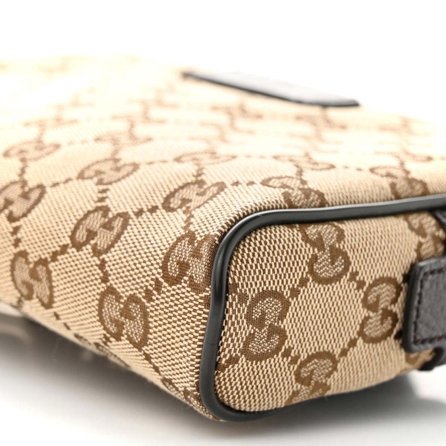 Monogram Dollar Calfskin Belt Bag Beige Ebony Testa di Moro Marrone Scuro