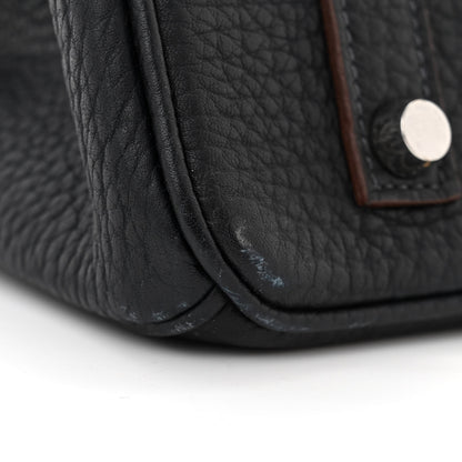 Hermes Fjord Barenia Crinoline Club Birkin 35 Bleu Indigo 12 of 13