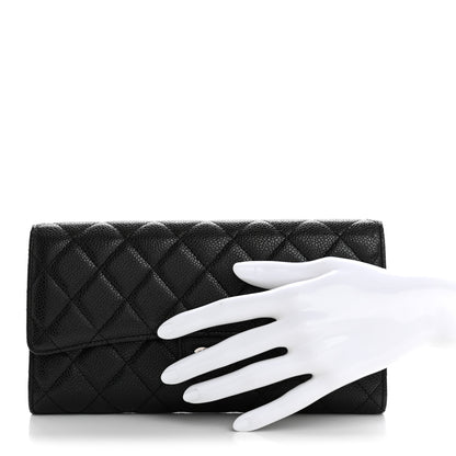 Chanel Caviar Quilted Travel Wallet Black 2 of 11