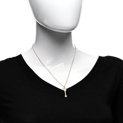 Jennifer Meyer 18K Yellow Gold Diamond Arrow Pendant Necklace 2 of 4