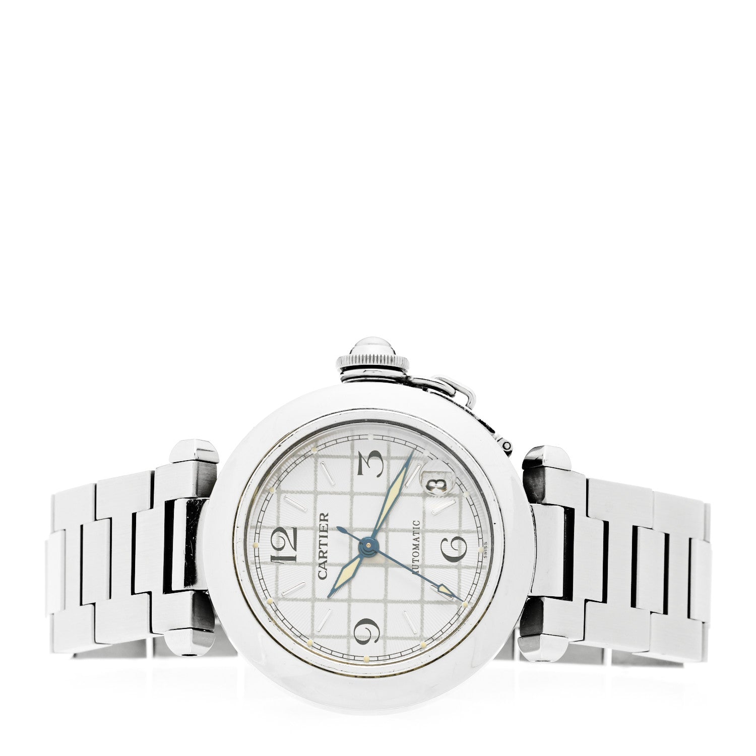 Cartier Stainless Steel 35mm Pasha C Automatic Watch 2 of 4