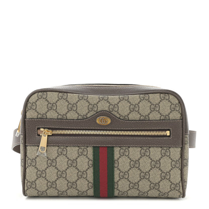 Gucci GG Supreme Monogram Web Small Ophidia Belt Bag 95 38 Dark Brown 1 of 10