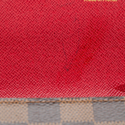 Louis Vuitton Damier Ebene Josephine Wallet Red 7 of 7