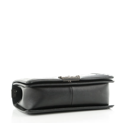 Chanel Lambskin Quilted Medium Boy Flap Black 4 of 8