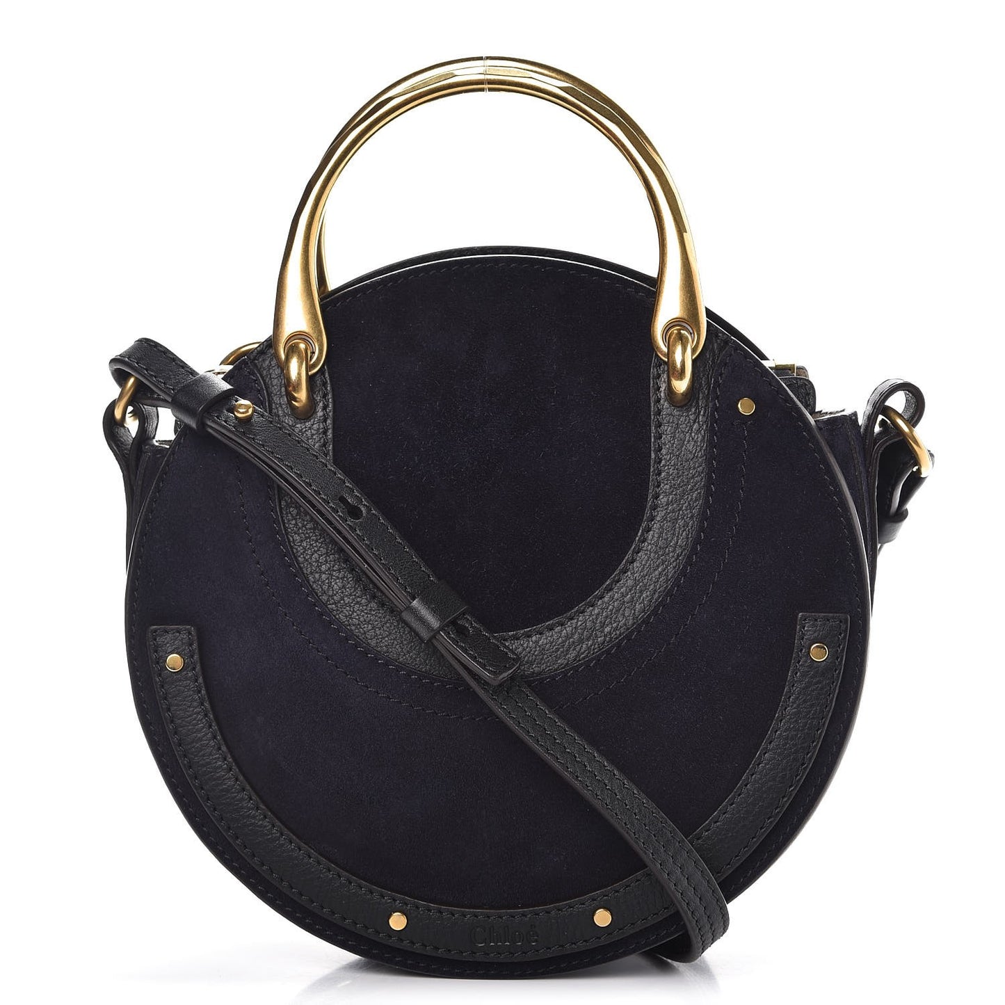 Calfskin Suede Small Pixie Bag Full Blue