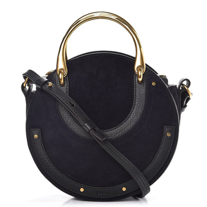 Chloe Calfskin Suede Small Pixie Bag Full Blue 1 of 8