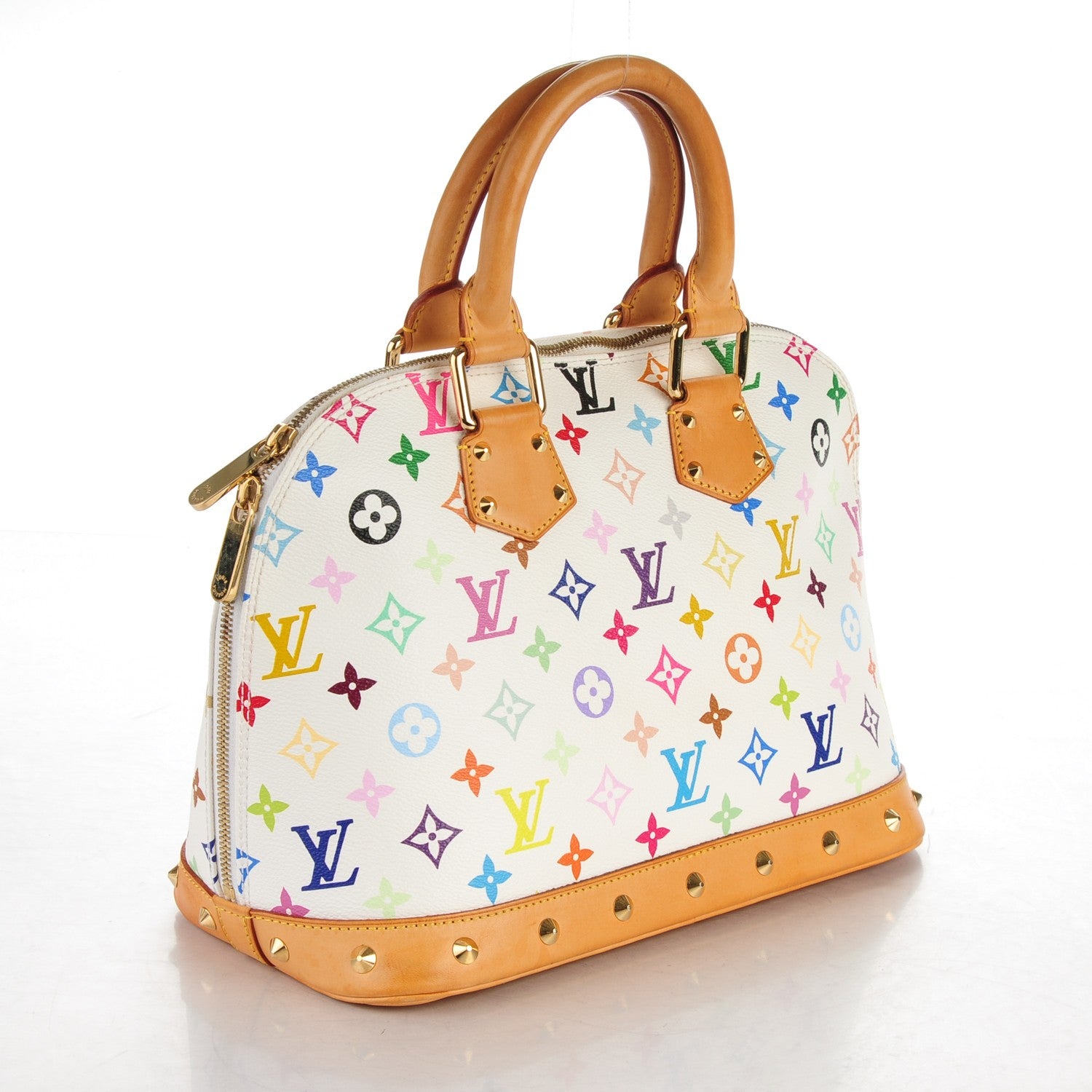 Louis Vuitton Monogram Multicolor Alma White 3 of 7