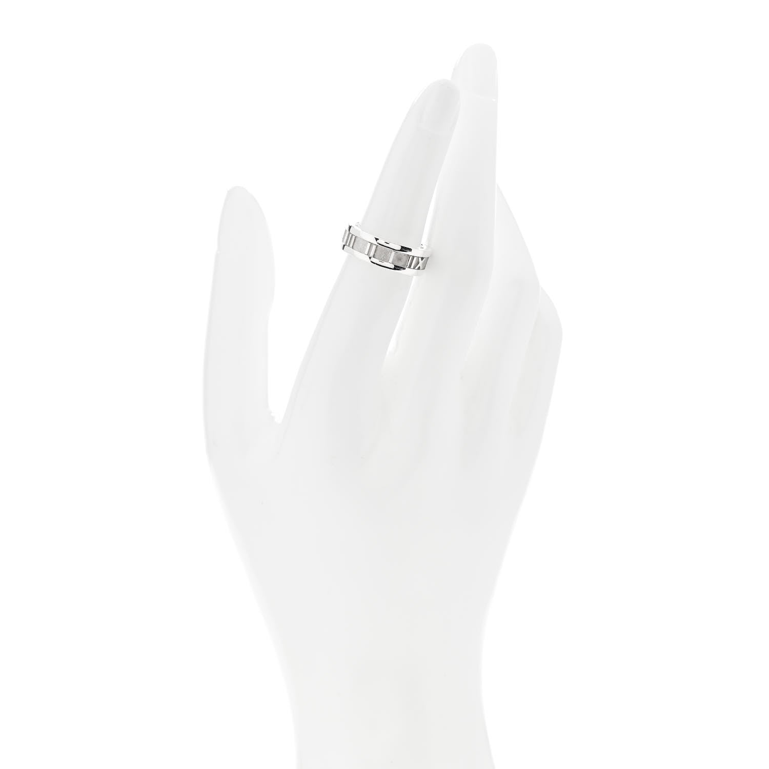 Tiffany Sterling Silver Atlas Ring 51 5.75 2 of 5