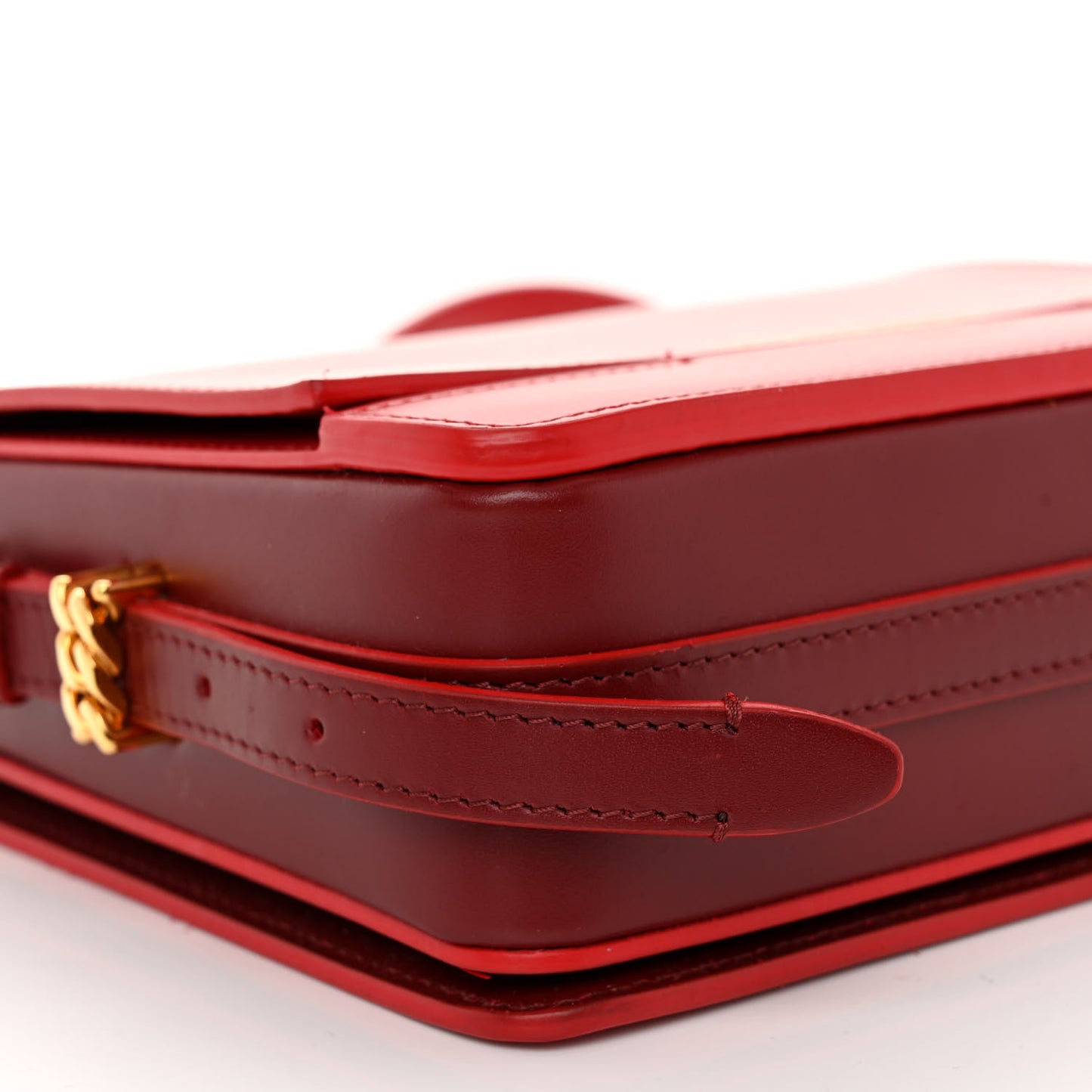 Smooth Calfskin Small Two Tone Grace Bag Red