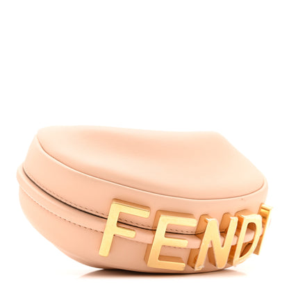 Fendi Vitello Grace Matte Nano Fendigraphy Hobo Charm Light Rose 4 of 13