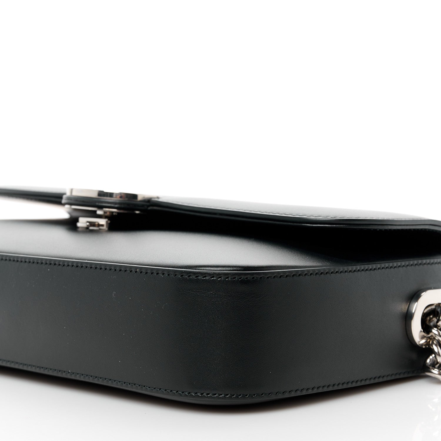 Gucci Senna Calfskin Petite GG Top Handle Shoulder Bag Black 11 of 11