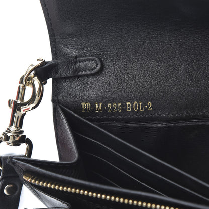 Valentino Garavani Calfskin Rockstud Wristlet Travel Wallet Black 8 of 13