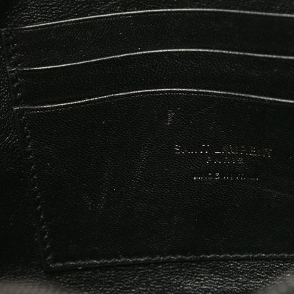 Saint Laurent Suede Calfskin Embellished Mini Monogram Lou Camera Bag Black 14 of 21