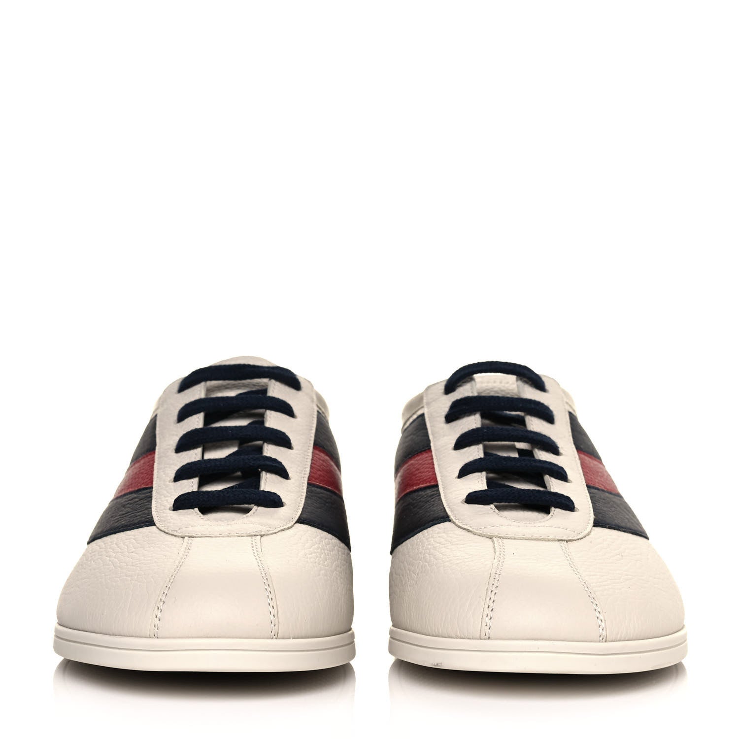 Gucci Calfskin Mens Falacer Sneakers 9.5 White Blue 2 of 9