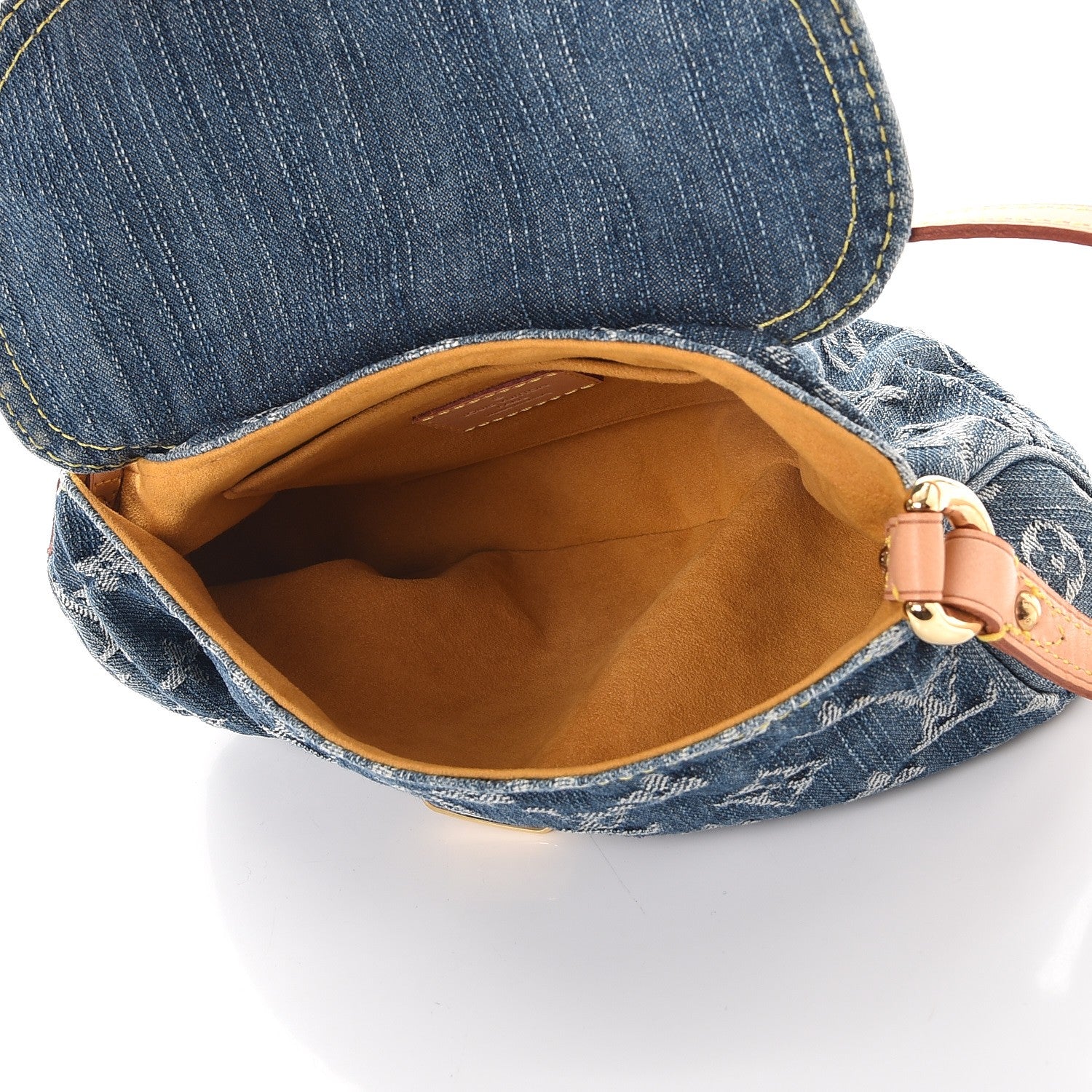 Louis Vuitton Monogram Denim Mini Pleaty Blue 5 of 10